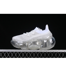 GROUNDS THICK SOLED SPORTS SHOES WITH LARGE AIR BUBBLES WHITE GREY